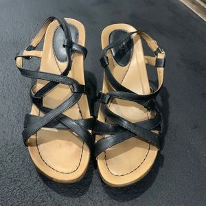 Dansko Strap Wedge Heels sz6